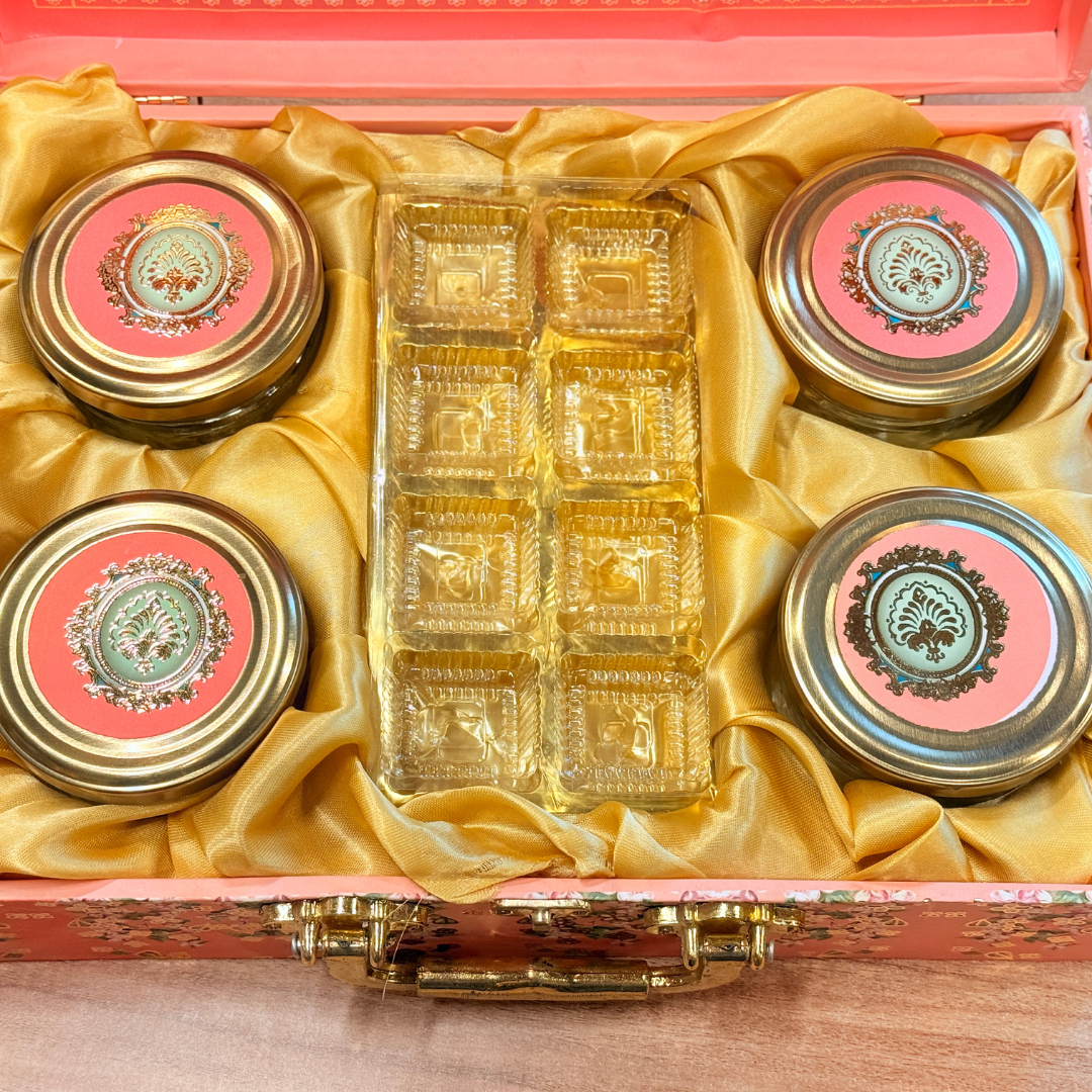 6 Jar MGI Mughal Royale Printed Gift Box