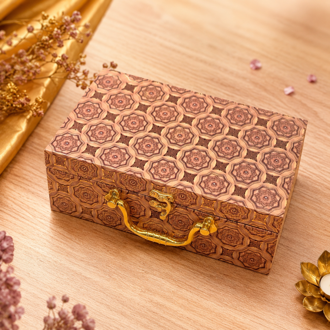 2 Jar Foil Print Heritage Mosaic  Gift Box