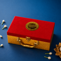 2 Jar Customized Velvet & Rexine Gift Royal Crimson  Box