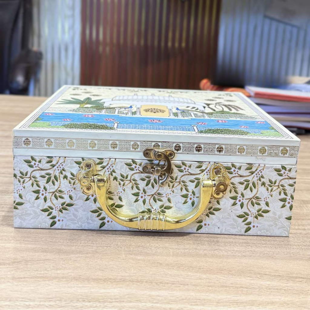 4 jar Yellow MGI Printed Gift Box