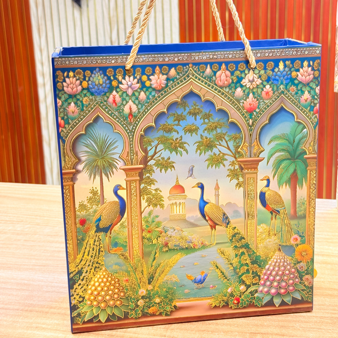 4 JARS BLUE MGI CARRY BAG STYLE BOX Royal Peacock