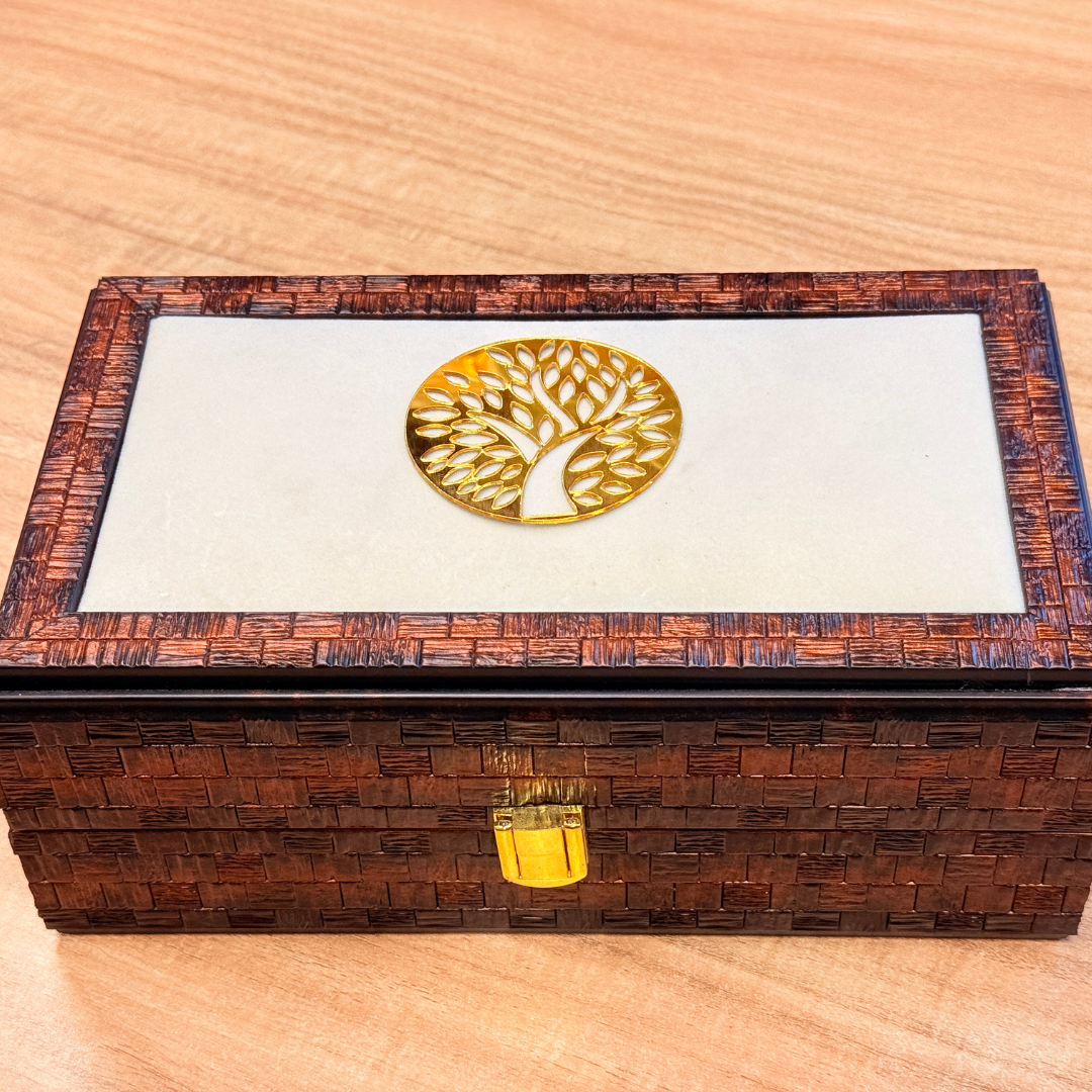 2 Jar Molding Earth wood Luxe  Gift Box