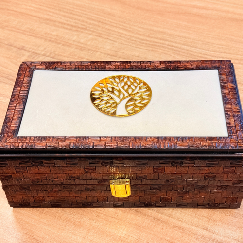 2 Jar Molding Earth wood Luxe  Gift Box