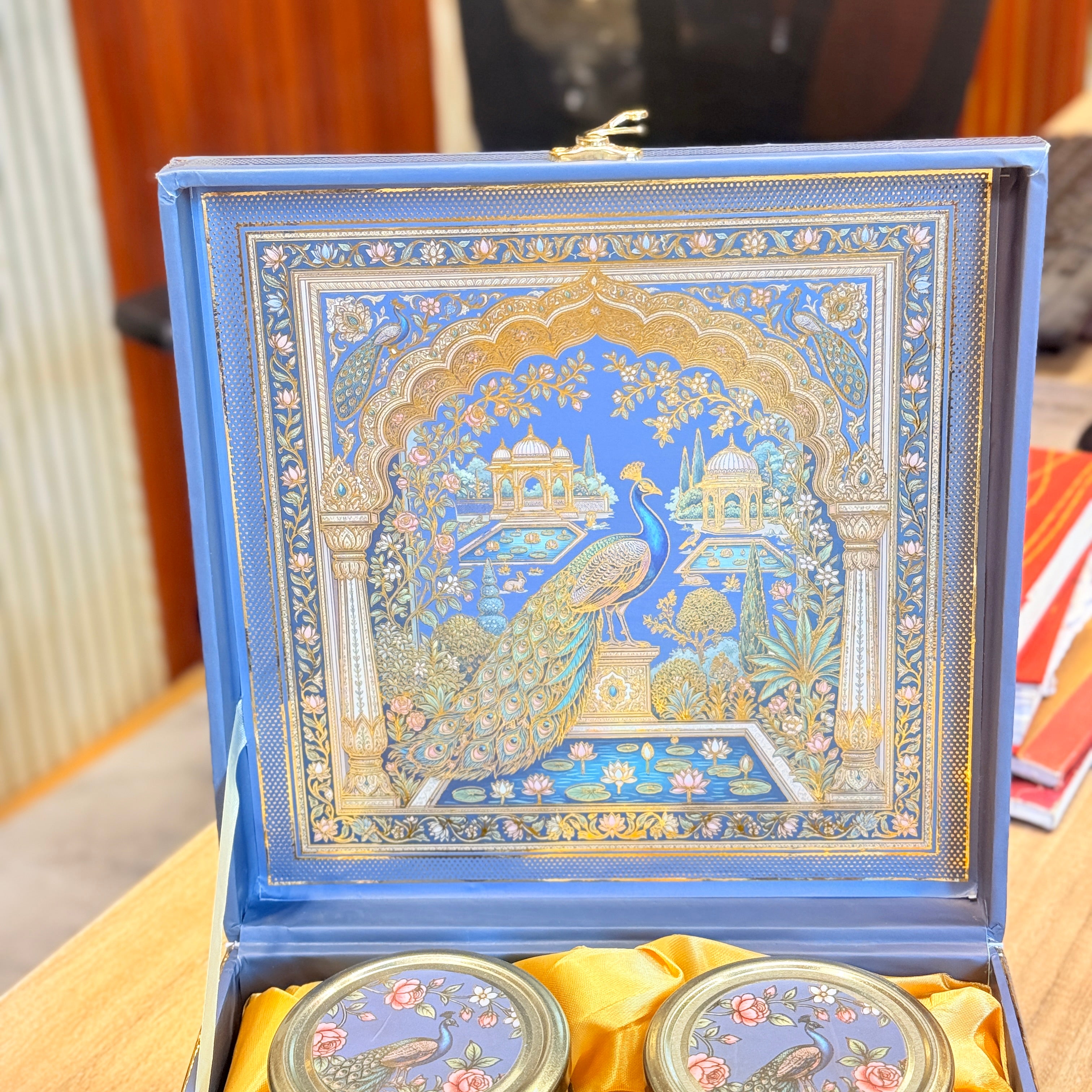 4 jar Royal Peacock Scodix Premium MGI Gift Box