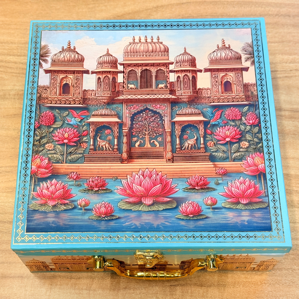 4 JAR MGI Raj Mahal Luxury  PRINT GIFT BOX