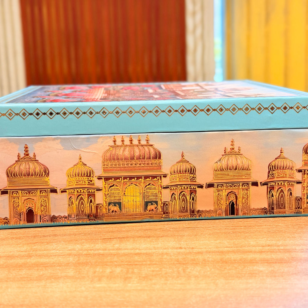 4 JAR MGI Raj Mahal Luxury  PRINT GIFT BOX