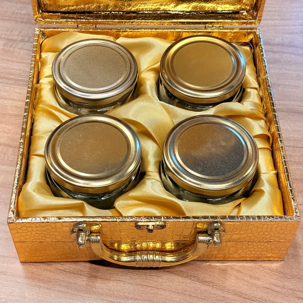 4 Jar Laser Cut Wedding Suvarna Vivaah Customized box