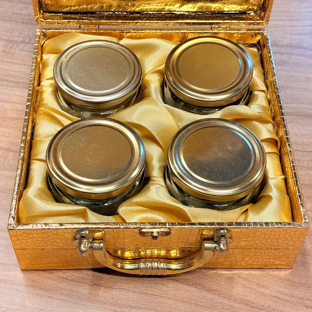 4 Jar Laser Cut Wedding Suvarna Vivaah Customized box