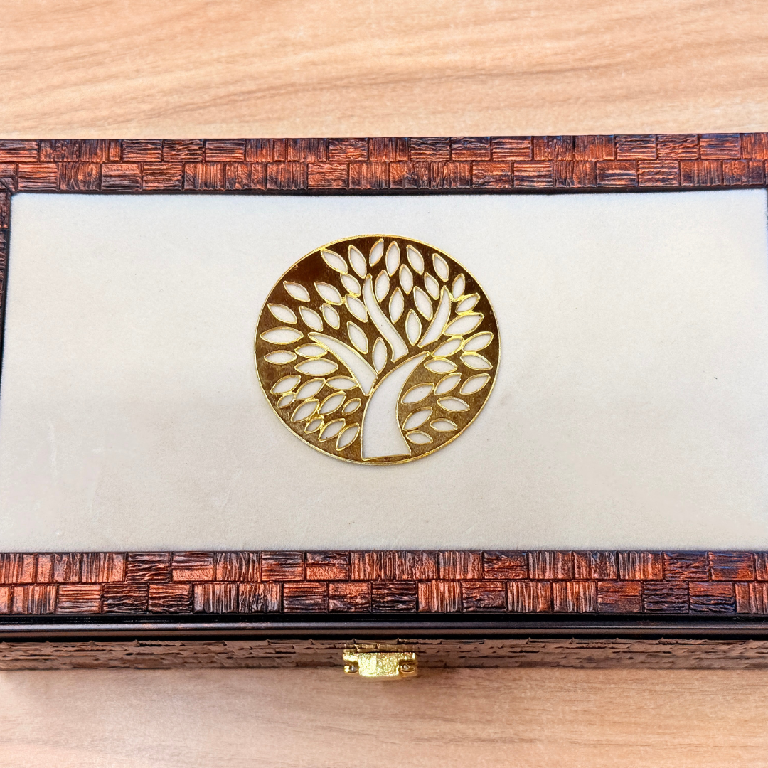 2 Jar Molding Earth wood Luxe  Gift Box