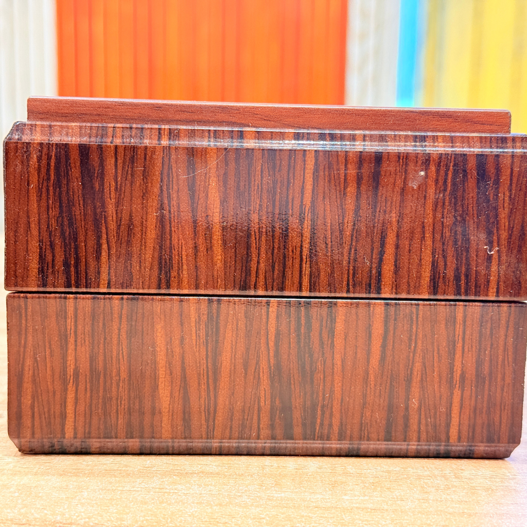 3 Jar Molding Royal Walnut Glass Gift Box