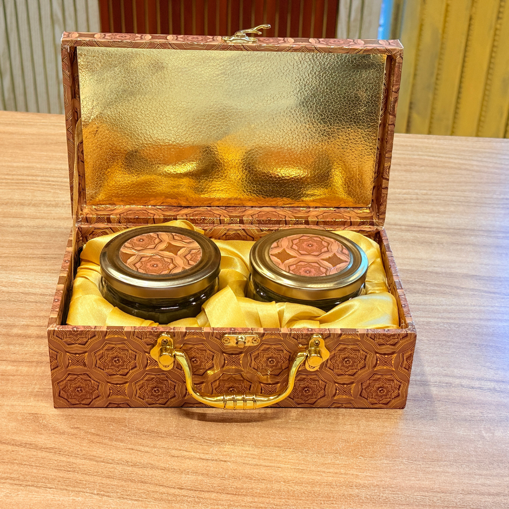 2 Jar Foil Print Heritage Mosaic  Gift Box