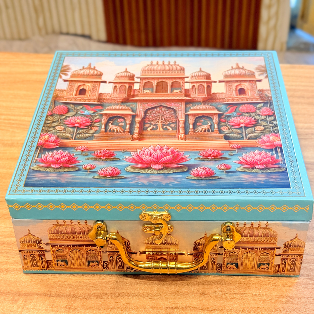 4 JAR MGI Raj Mahal Luxury  PRINT GIFT BOX