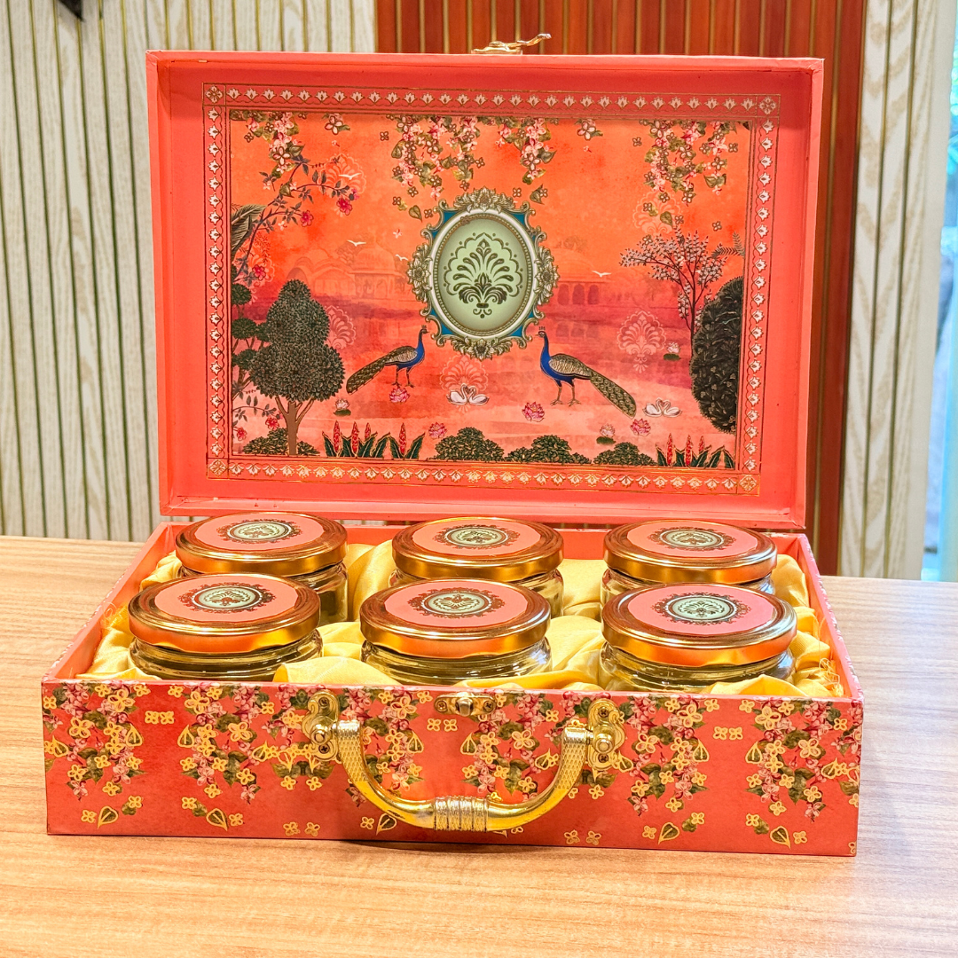 6 Jar MGI Mughal Royale Printed Gift Box