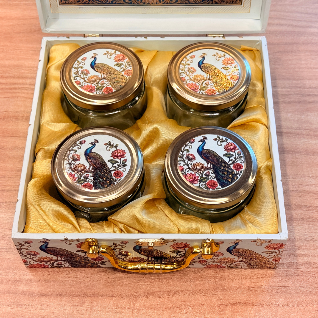 4 Jar MGI Royal Peacock Heritage  Gift Box
