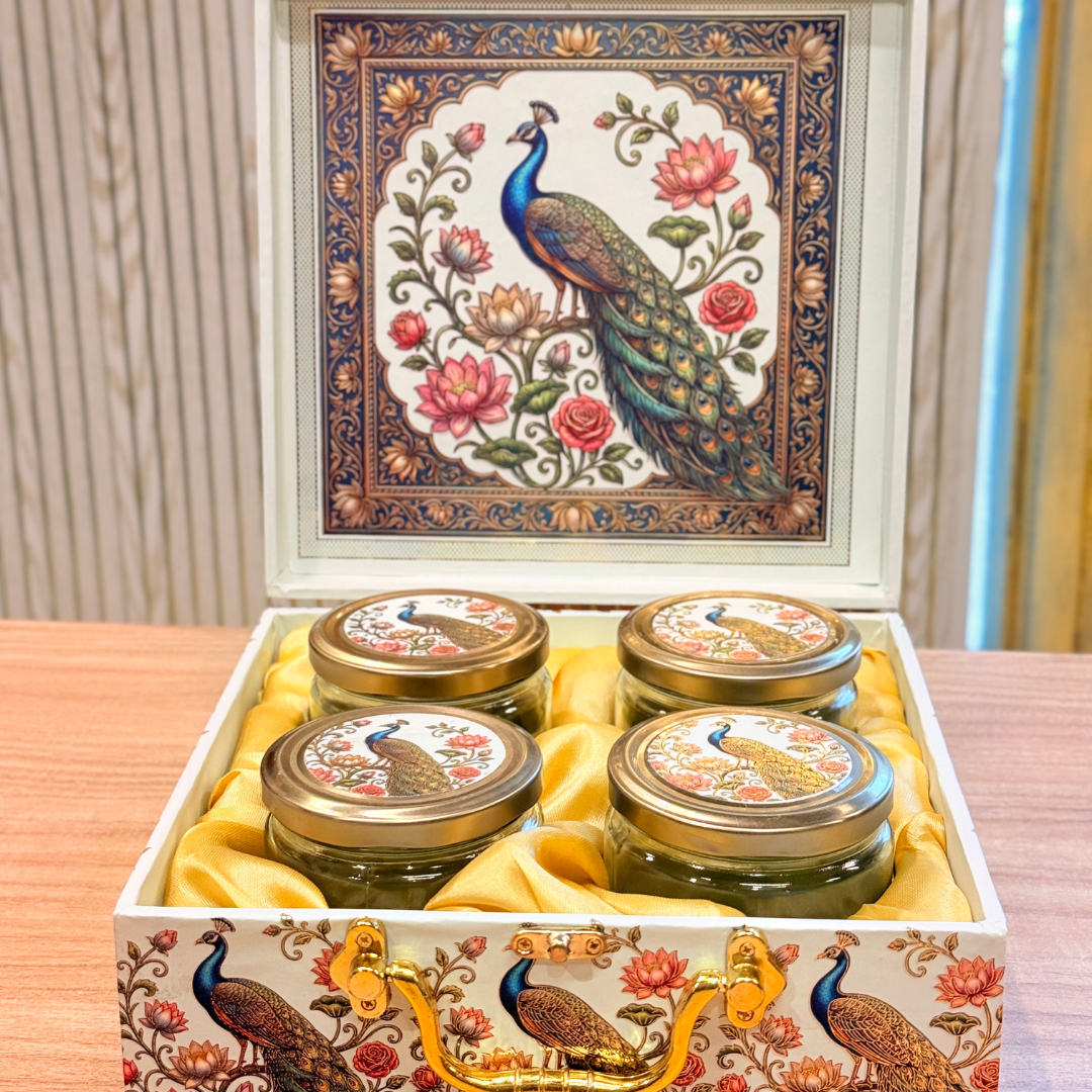 4 Jar MGI Royal Peacock Heritage  Gift Box