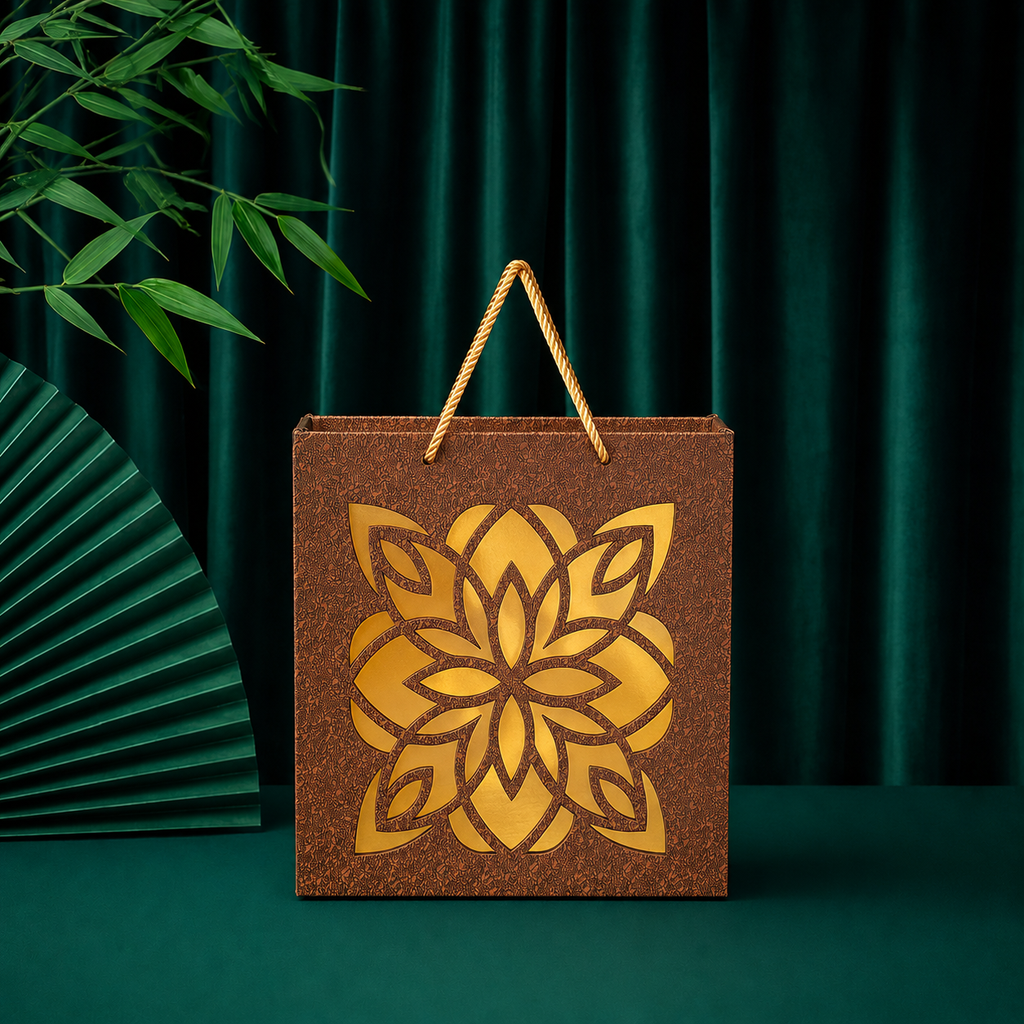 4 Jar Laser-Cut Carry Bag Style Box