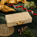 3 JAR White Line Foil Print Heritage Hamper Box