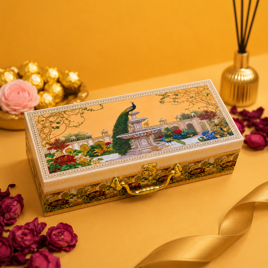 3 JAR Pink Peacock MGI Royal Heritage PRINT GIFT BOX