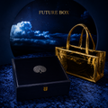 4 Jars Mirror Royal Peacock Velvet  Box with Carry Bag Gift Box