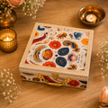 4 Jar Cream Print Luxury Hamper Box