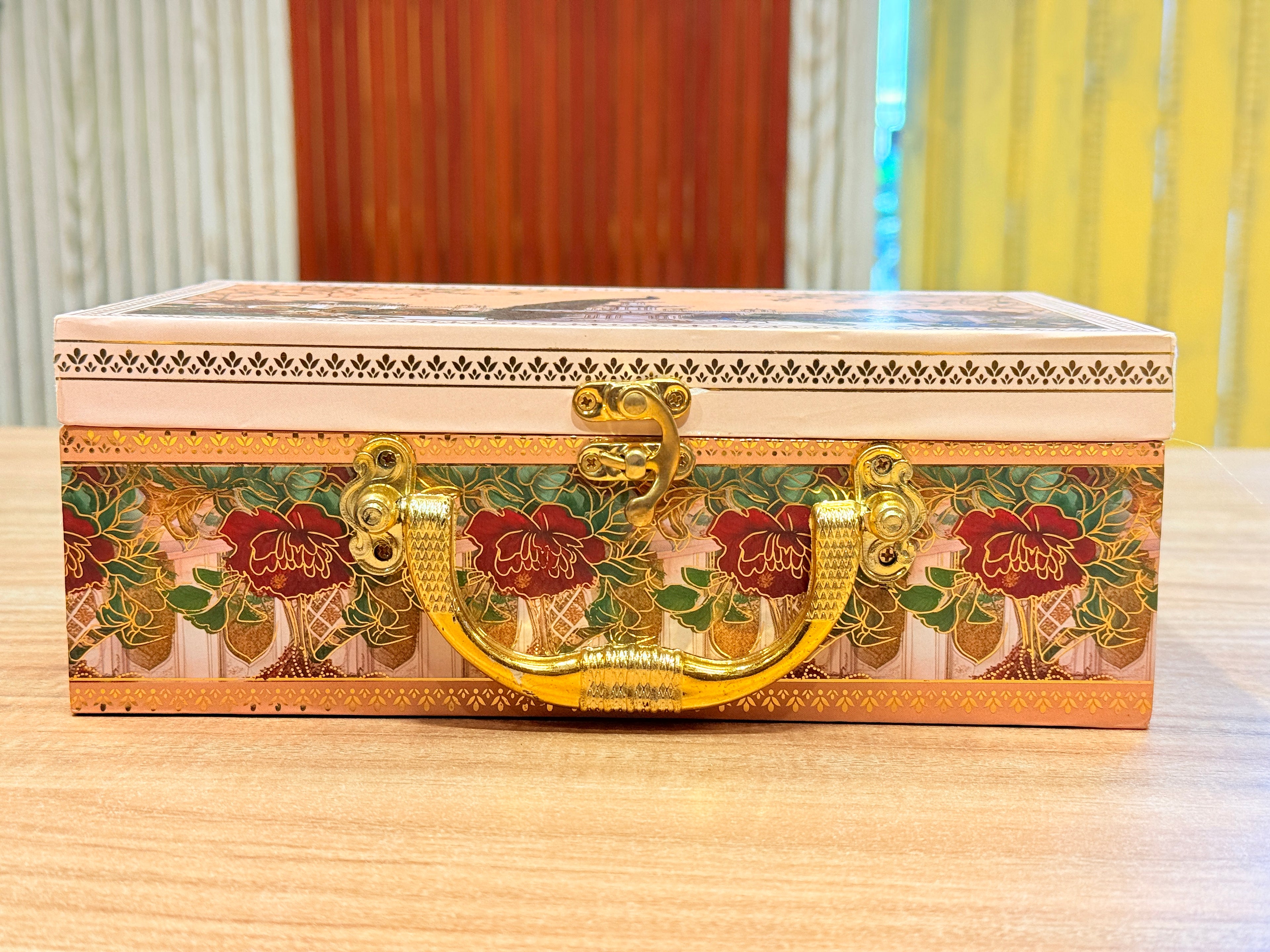 2 Jar Pink Peacock MGI Print Royal Floral Edition Gift Box