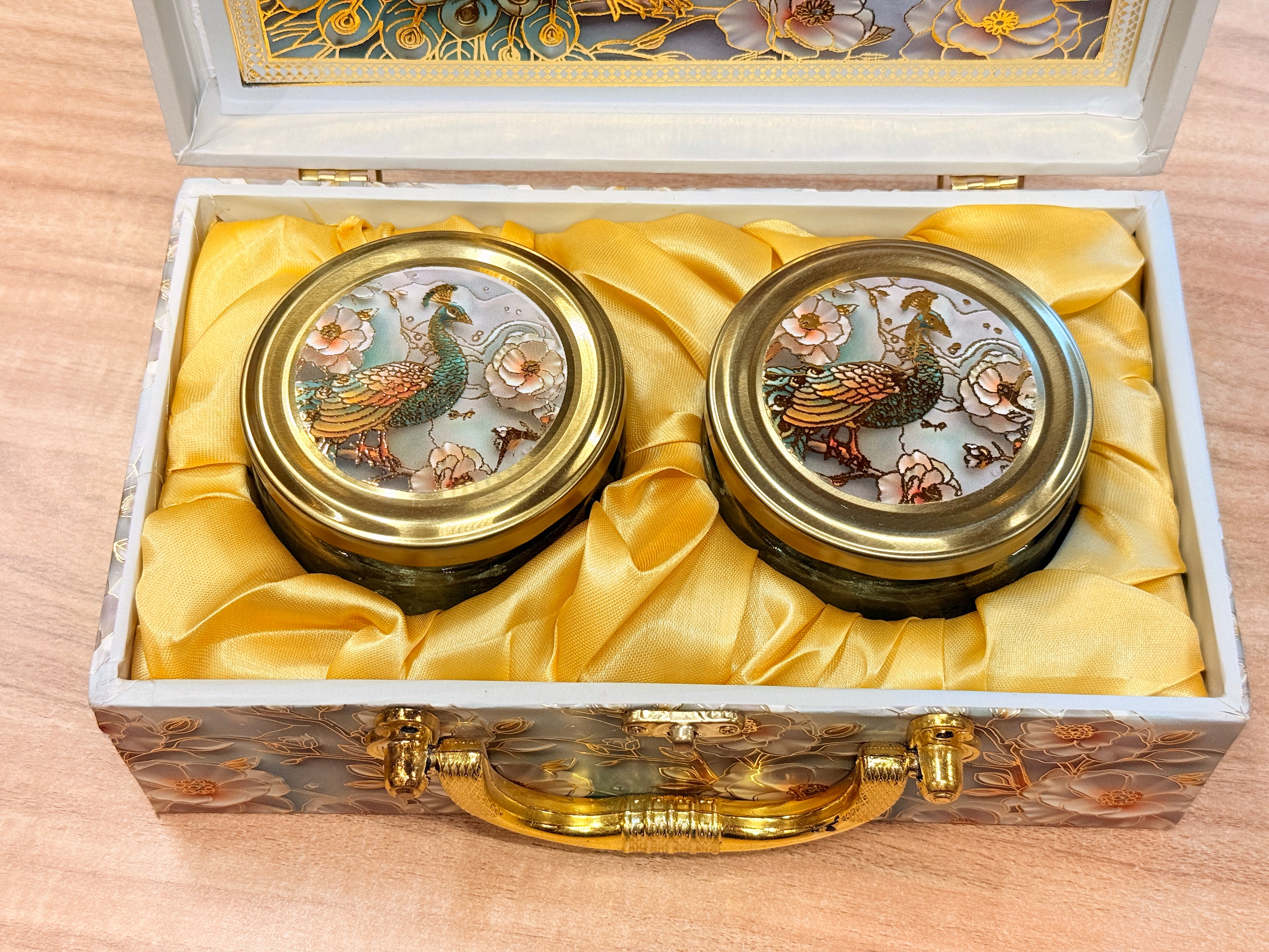 2 Jars Single Mor Green MGI Print Royal Floral Edition Gift Box