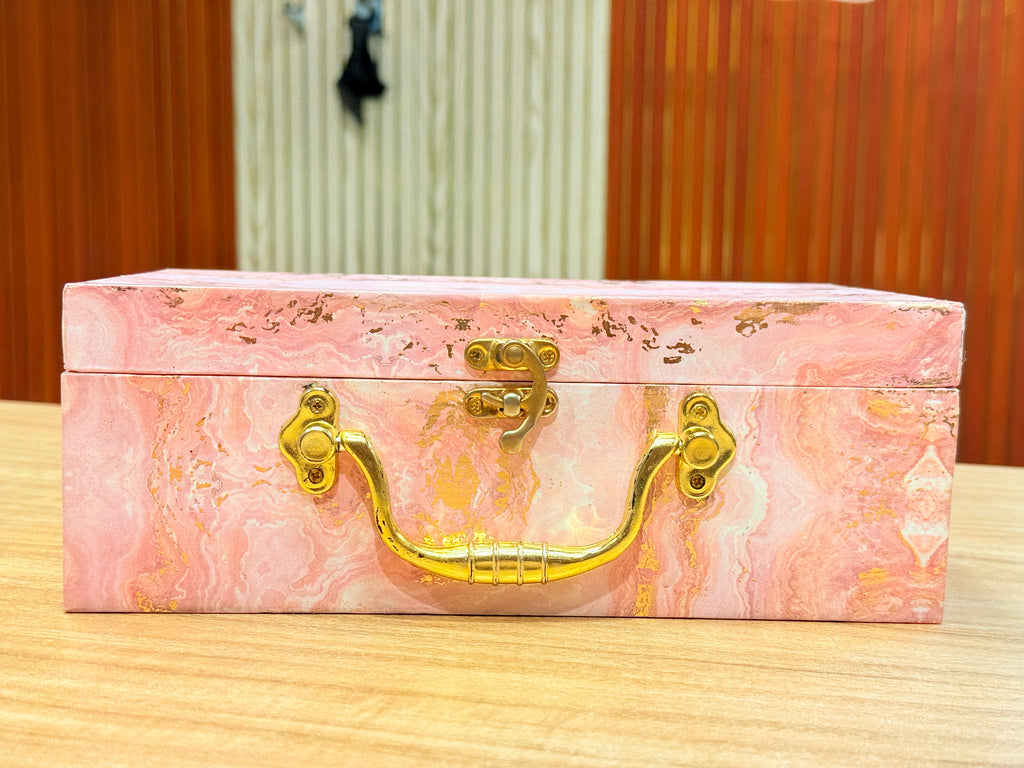 2 Jars Pink Foil Hamper Gift Box