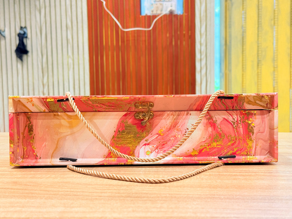 3 Jar Pink Carry Bag Style  Box