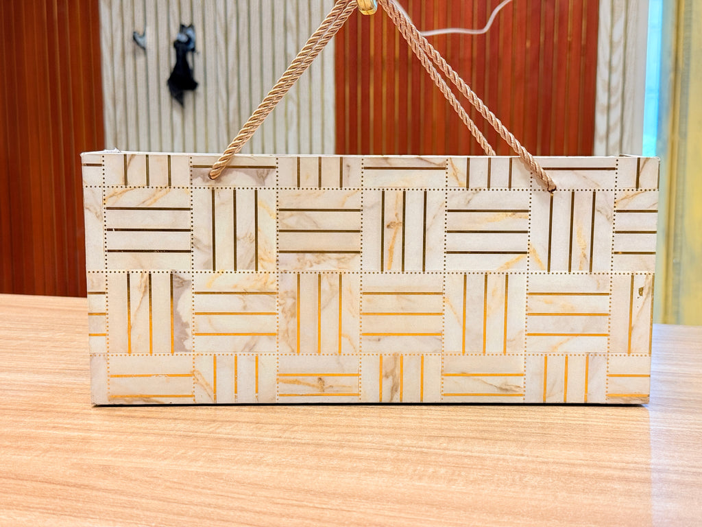 3 Jar white line Carry Bag Style  Box