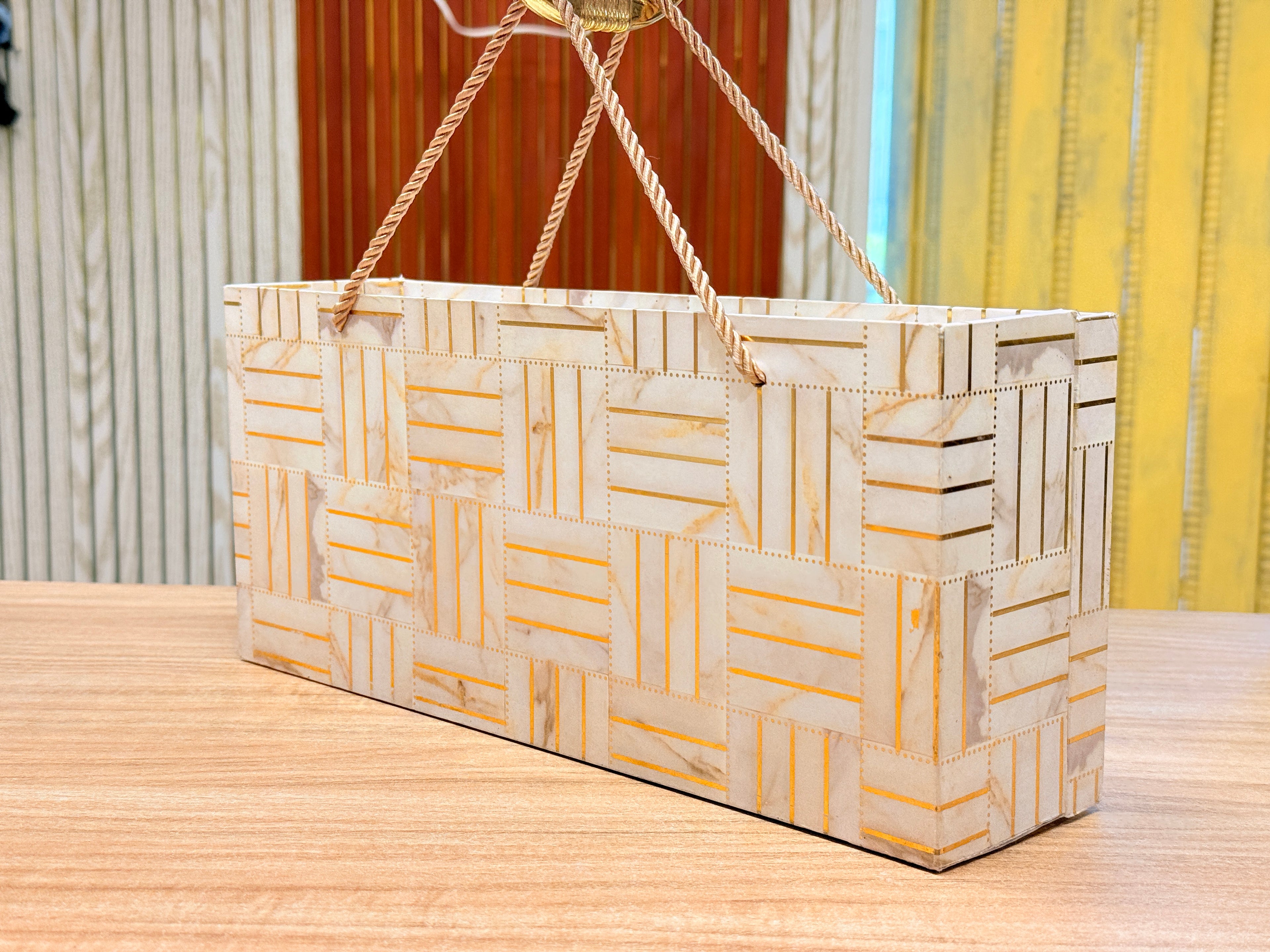 3 Jar white line Carry Bag Style  Box