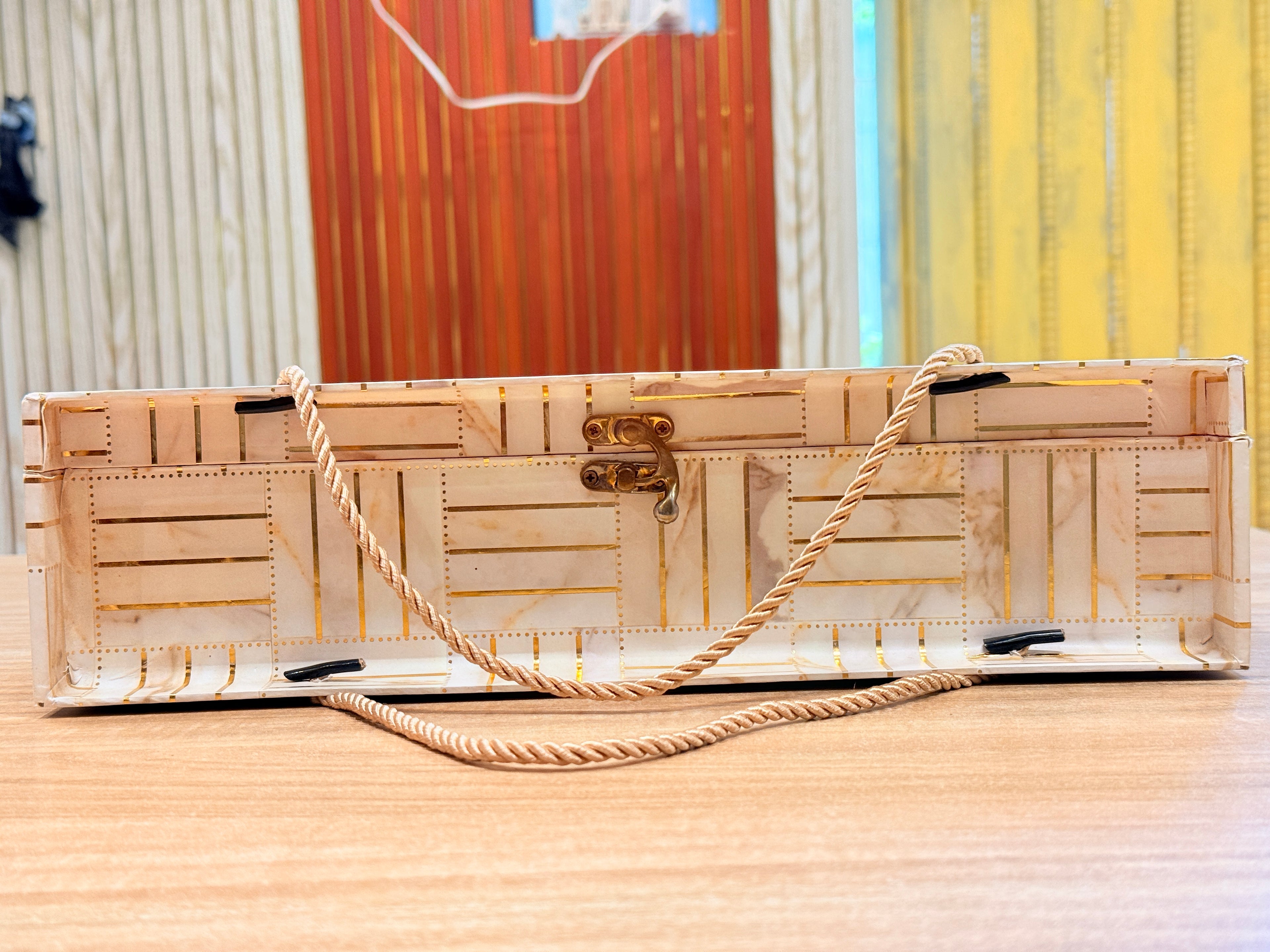 3 Jar white line Carry Bag Style  Box