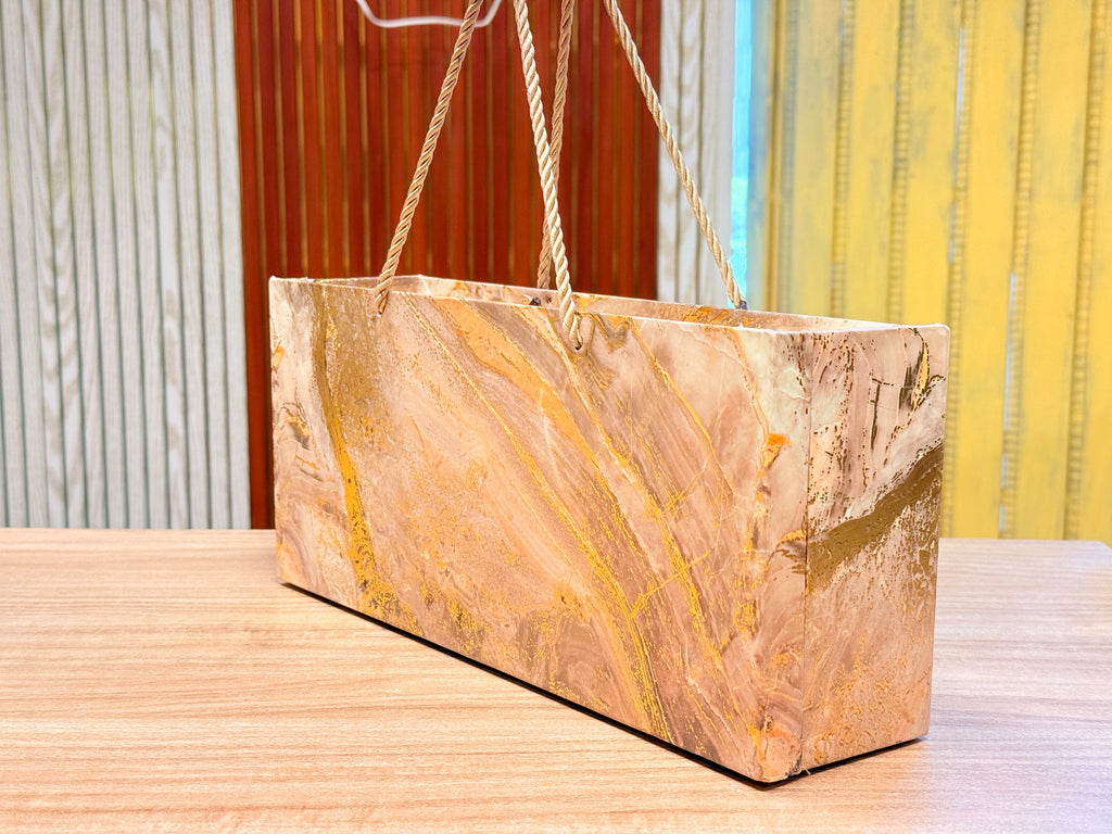 3 Jar Green Foil Carry Bag Style  Box