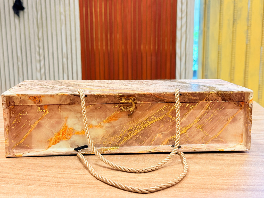 3 Jar Green Foil Carry Bag Style  Box