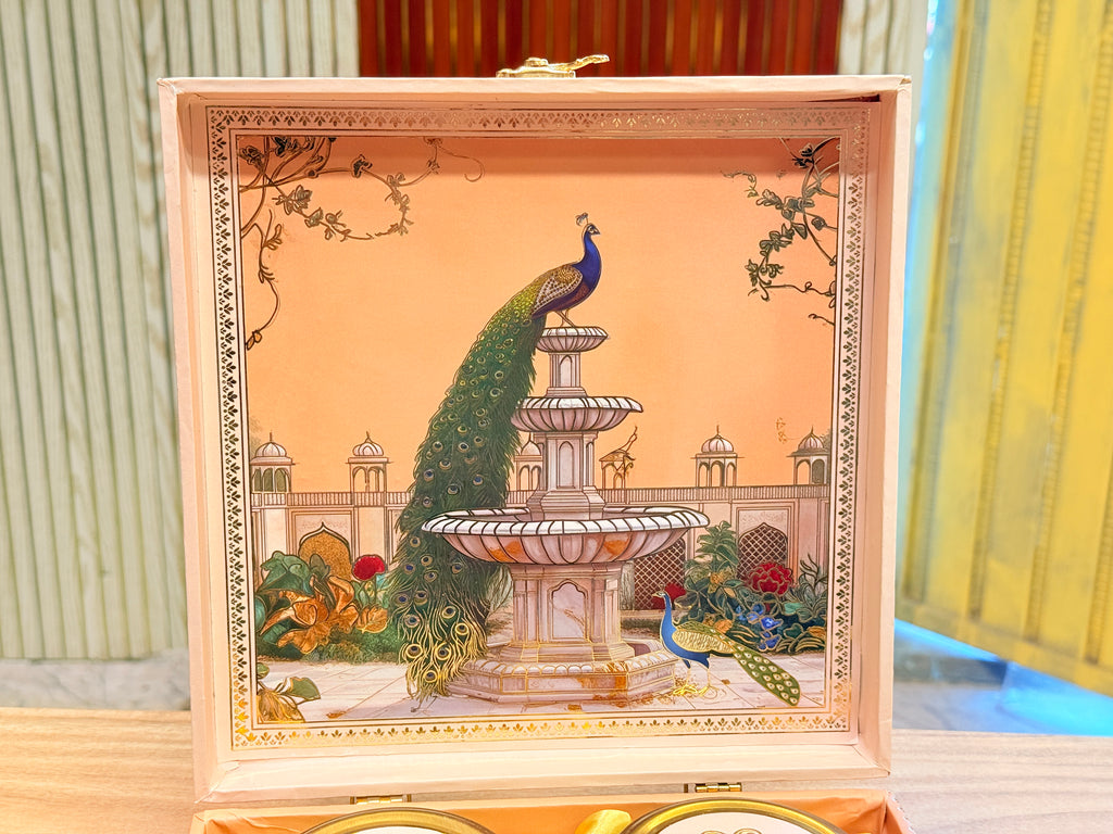 4 Jar Pink Peacock MGI Heritage Hamper Box