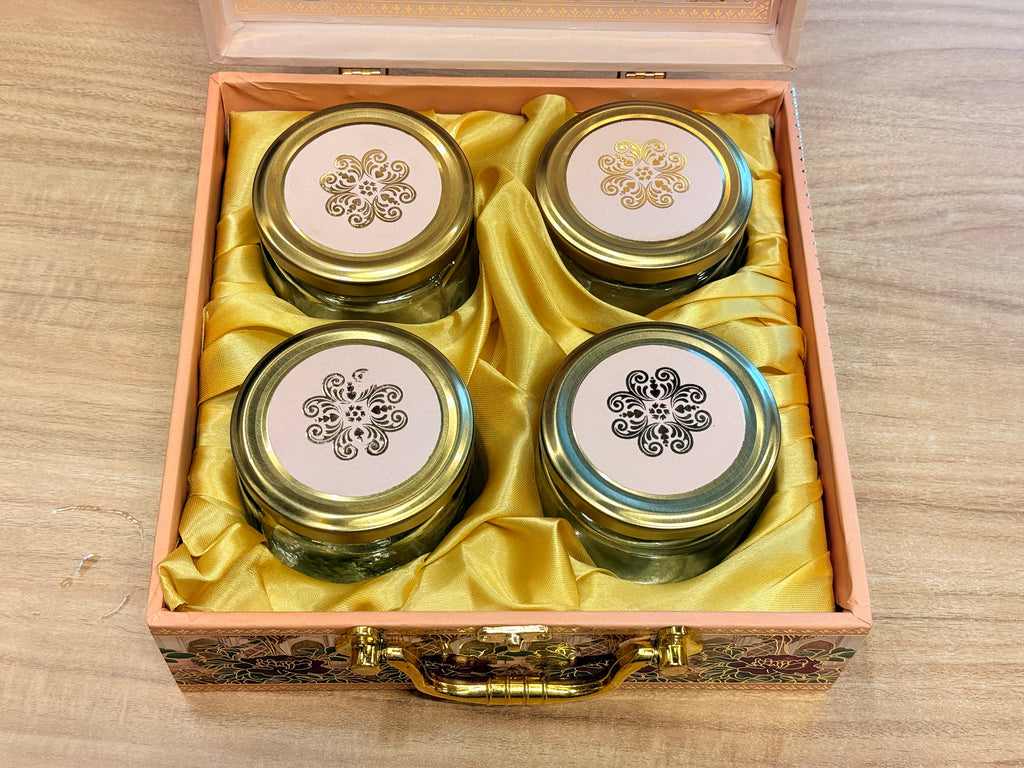 4 Jar Pink Peacock MGI Heritage Hamper Box