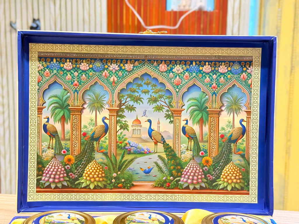 6 Jars BLUE Royal Peacock Premium MGI Hamper Box 🦚