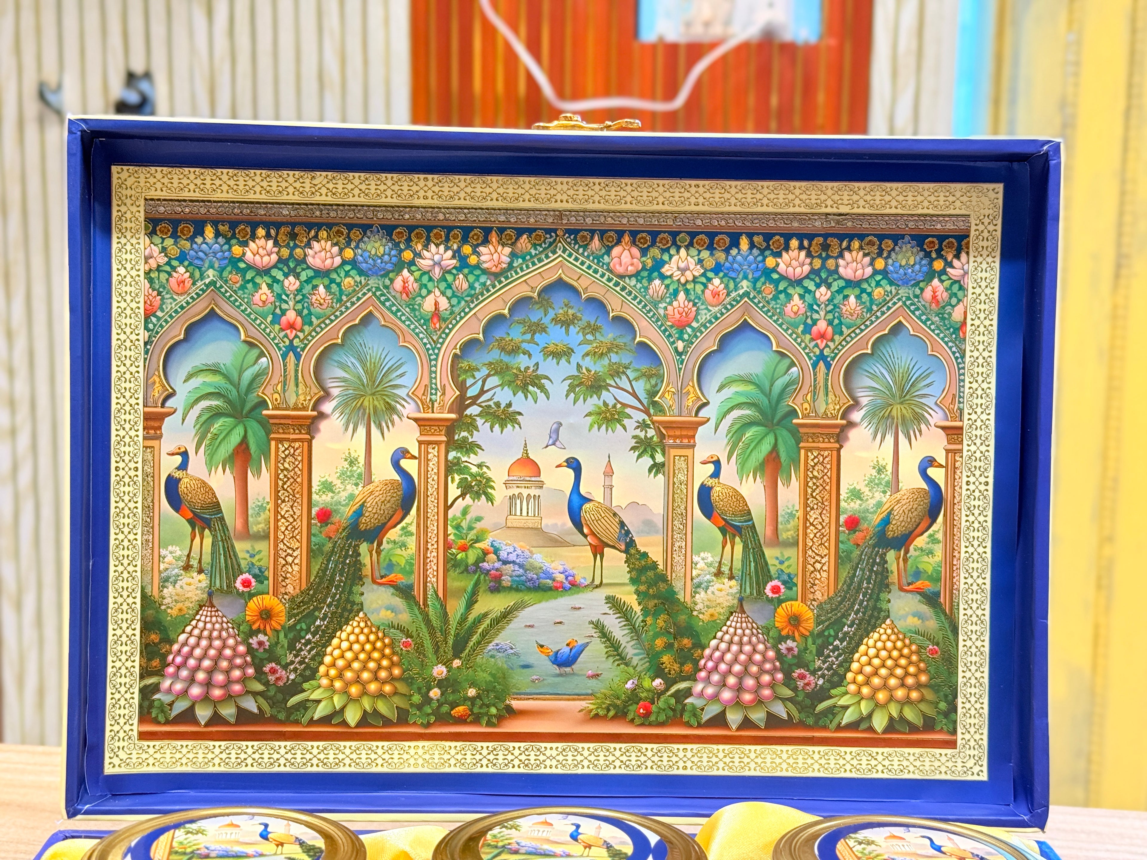 6 Jars BLUE Royal Peacock Premium MGI Hamper Box 🦚