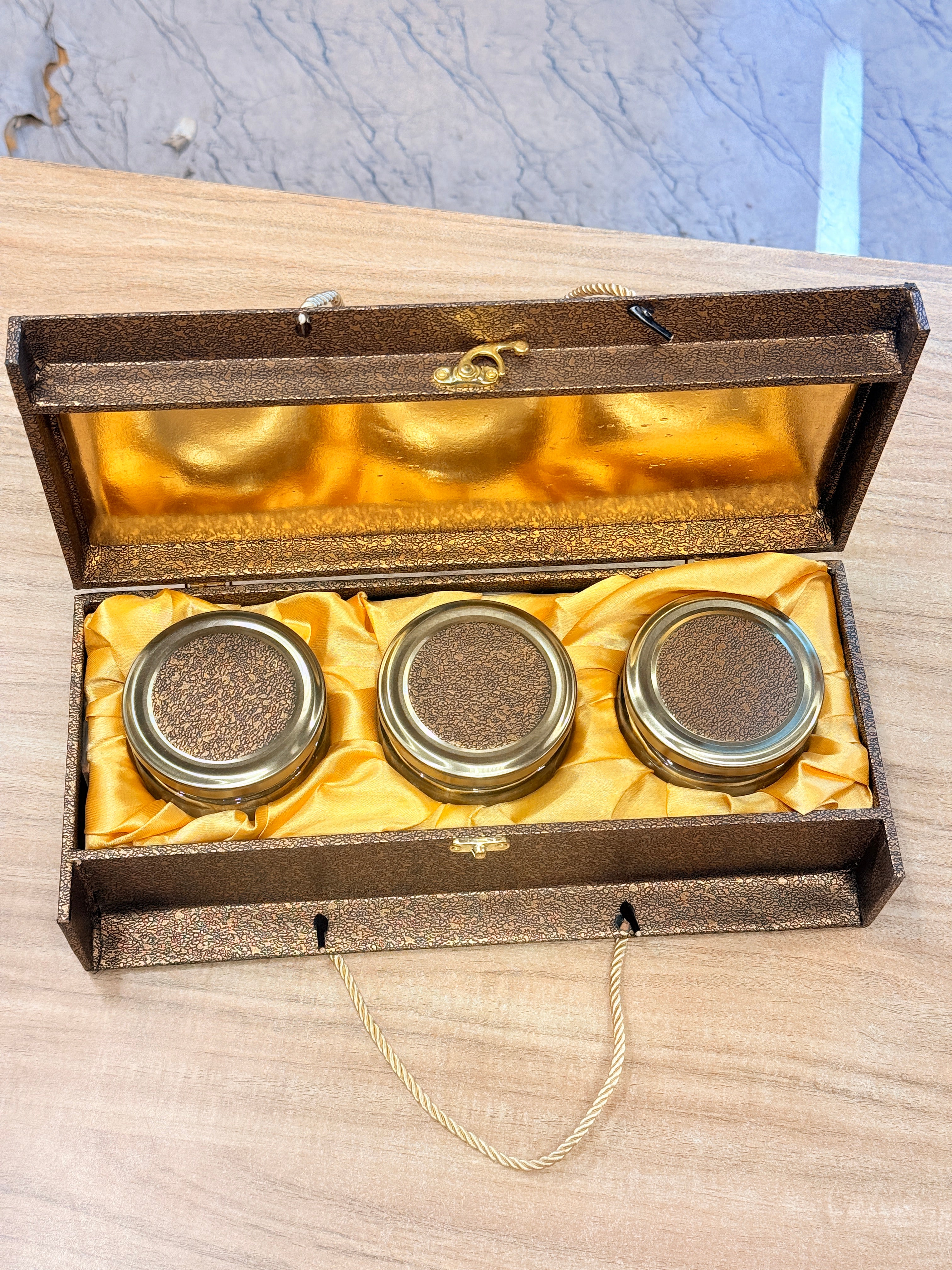 3 Jar Laser Cut Carry Bag Style Box