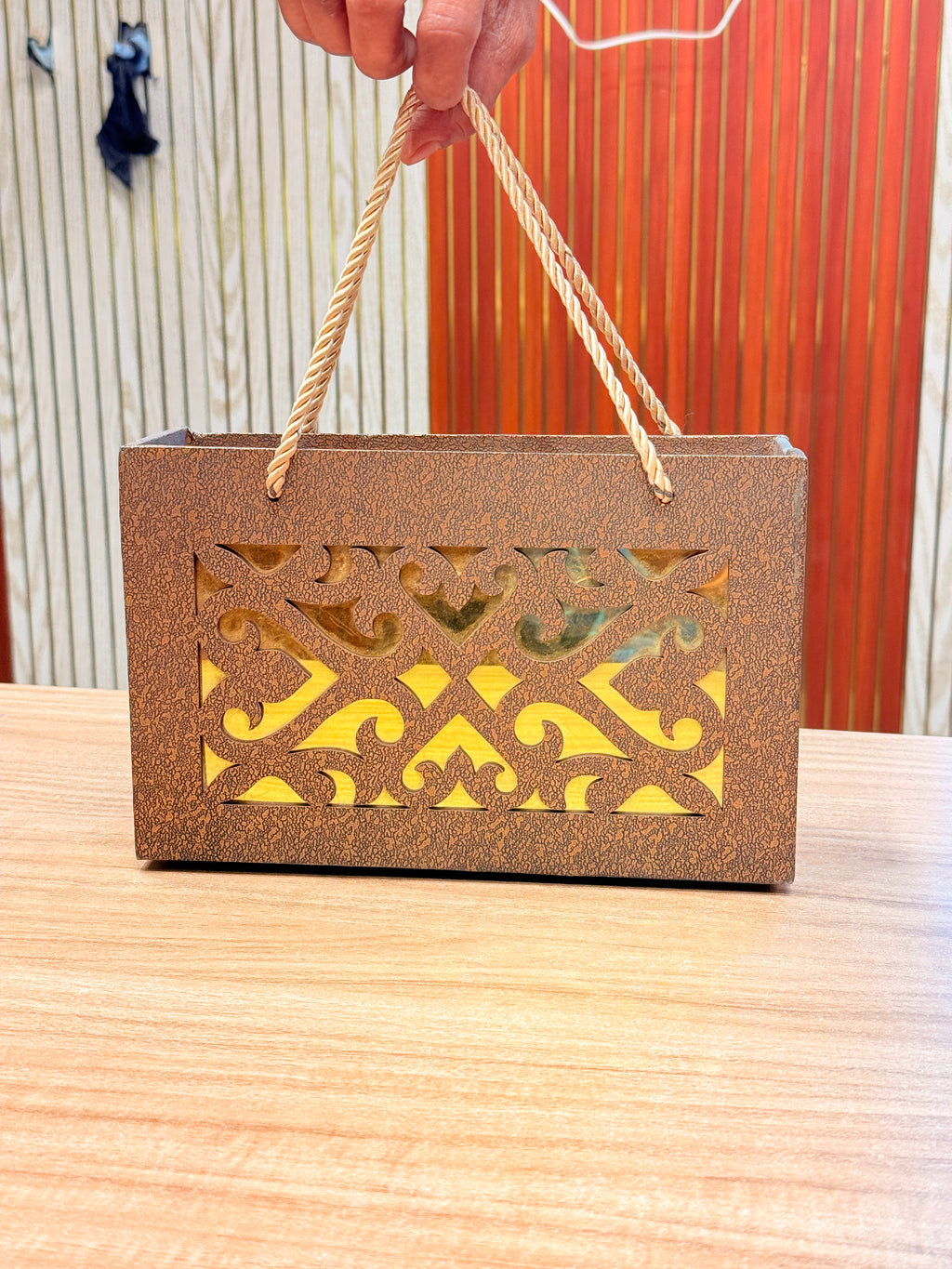 2 Jar Laser Cut Carry Bag Style Box