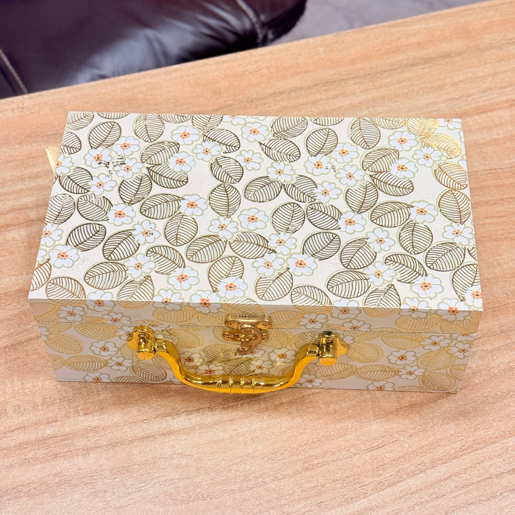 2 Jars New Leaf Foil Hamper Gift Box