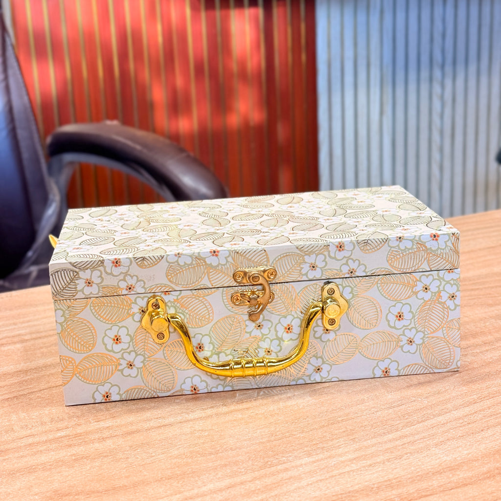 2 Jars New Leaf Foil Hamper Gift Box